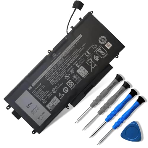 Image of 60Wh K5XWW Laptop Battery Compatible with Dell Latitude 13 7389 Latitude 7390 2-in-1 Latitude 12 5000 5289 2-in-1 L3180 E5289 P29S001 P29S002 Series 6CYH6 71TG4 725KY N18GG 451-BBZC CFX97