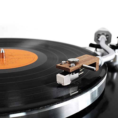 Cables para tocadiscos Phono y carcasa giratoria de madera contra vibraciones 2