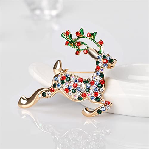 Broche d'élan de Noël WXKAGF accessoire animal mignon pour robe - 4