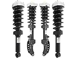 Front and Rear Strut and Coil Spring Assembly - Set of 4 - Compatible with 2004-2010 Volkswagen Touareg (Excludes Air and Electronic Suspension)