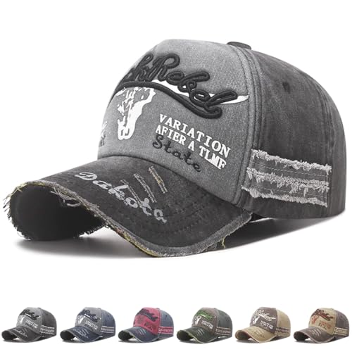 YKDLLF Gorra de béisbol para Hombre Unisex Algodón Ajustable de Casual Deportes de Sombrero Bordado Hombre Beisbol Gorra Mujer Ajustable Gorra Impermeable Visera Transpirable