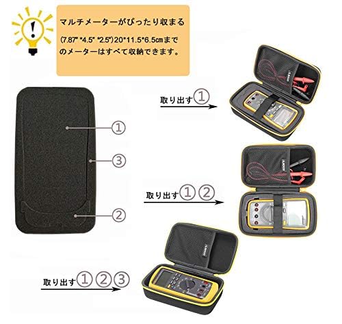 Amazon | 収納ケース 互換性 HIOKI (日置電機) デジタルマルチメータ