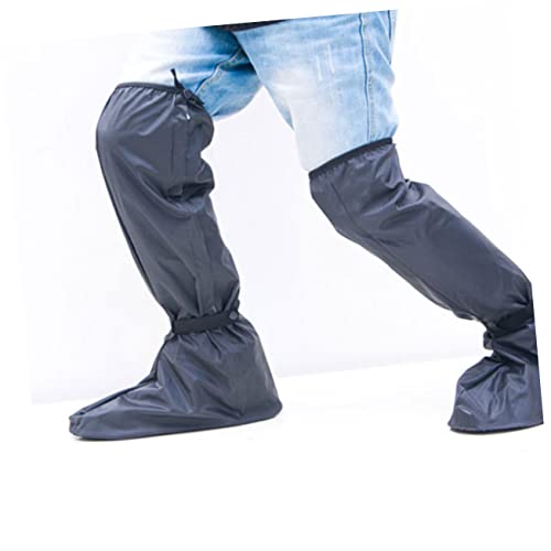 1 par de fundas impermeables para zapatos para lluvia, reutilizables, gruesas, con cremallera y diseño antideslizante, para hombres, niños y niñas miniatura 5