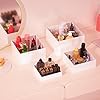 Amazon.com: LUOBAO 4pcs White Acrylic Buffet Risers and Boxes Tiered ...