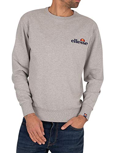 Ellesse Men's Fierro Sweatshirt, Grey Marl, Small