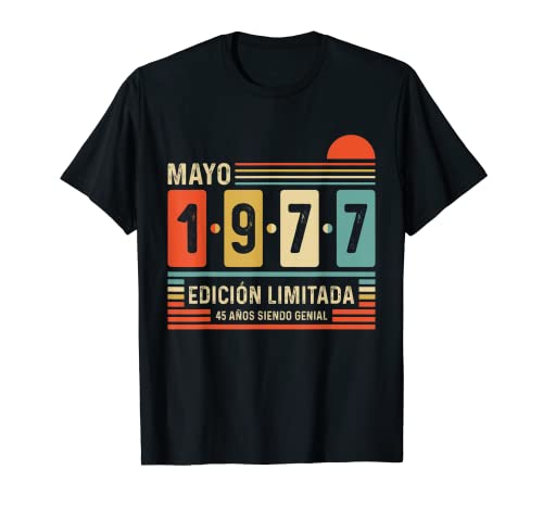 45 Años Mayo 1977 Leyenda Regalo 45 Cumpleaños Camiseta