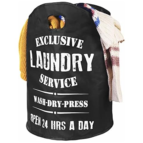 Extra Large Laundry Bag Laundry Hamper Collapsible Bag Foldable Washing Basket Portable Storage Bin with Carry Handles for Bathroom Bedroom Cover