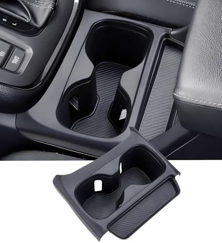 Image of Center Console Cup Holder Inserts for Honda CRV 2026 2025 2024 2023, Interior Accessories Silicone Car Cup Holders Covers Protector for 2023-2026 CR-V, Black