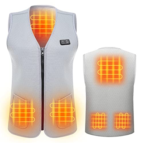 Gilet électrique thermique vêtement chauffant pour randonnée et ski en hiver