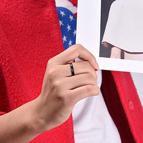 THREE KEYS JEWELRY 4mm 6mm 8mm Mens Dome Tungsten Carbide Wedding Engagement Ring Bands for Men Women4