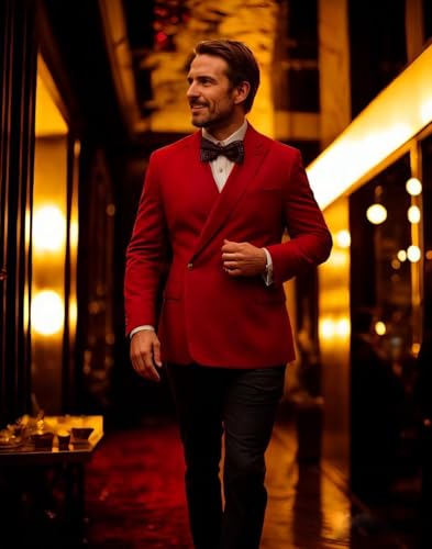 Mens Blazer Double Breasted Suits Jacket Formal Slim Fit Blazer for Men Wedding Prom Separate Blazer3
