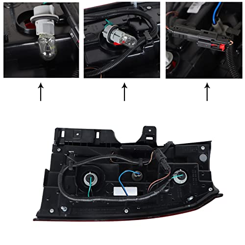 Antuko Tail Light Rear Light Tail Lamp Halogen Left Side Replacement For 2015-2020 Tahoe #TOP4