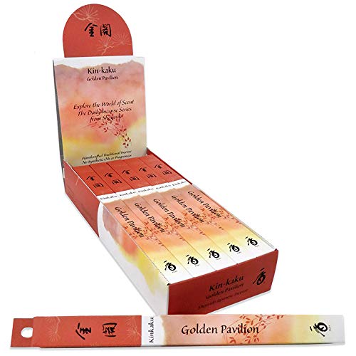 ShoyeidoGolden Pavilion Incense - 1 Pack of 10 Bundles, 35 Sticks per Bundle