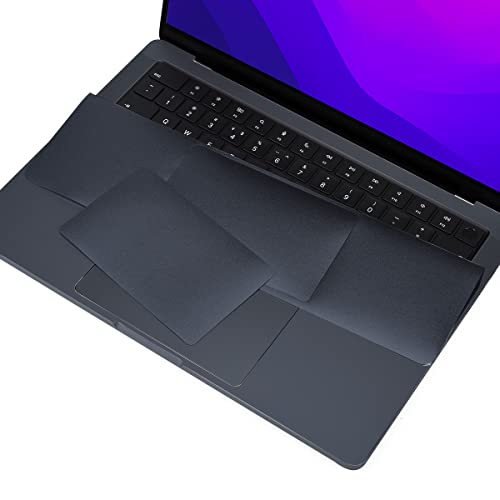 Image of CaseBuy Wrist Rest Sleeve for MacBook Air 13.6 inch A3240 A3113 A2681 M4 M3 M2 Released 2025 2024 2023 2022, Midnight