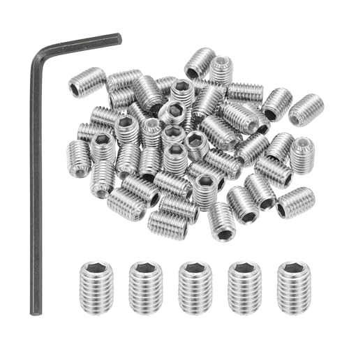 PATIKIL Vis Sans Tête À Embout Creux Hexagonal Interne 1/4-28x3/8