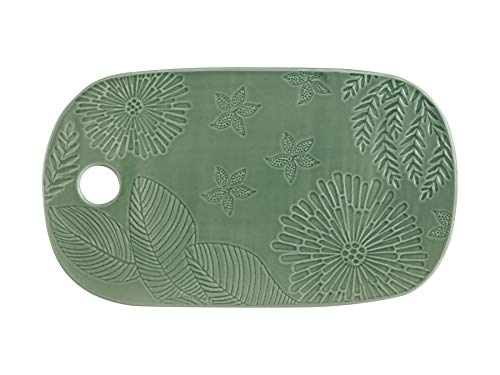 Maxwell & Williams Panama Cheese Board in Gift Box, Stoneware, Kiwi Green, 40 x 23 cm