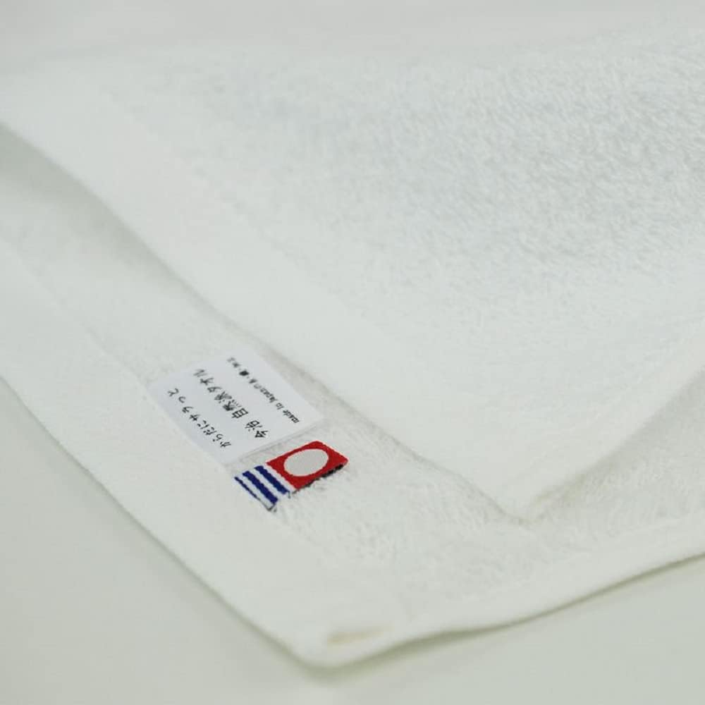 Imabari Towel Certified Natural Bath Towel 3 Sheets 100% Cotton Made in Japan 25.5 x 47.2 inches White with Original English Manual and Sticker - Image 2