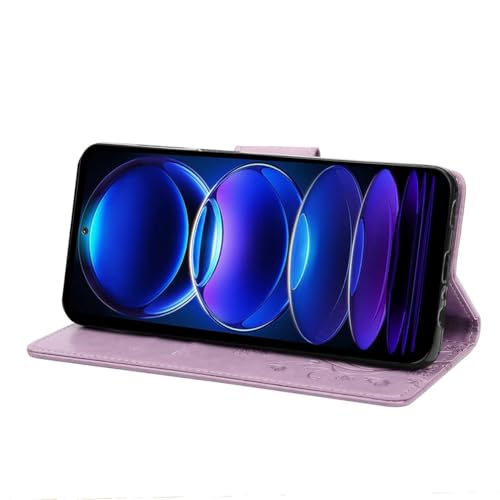 Coque Redmi Note 12 Pro 5G rabat protection intégrale violet