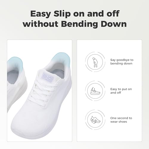Wide Toe Box Mens Slip On Walking Shoes with Arch Support Casual Dress Shoes Fashion Tennis Sneaker for Business Work Ourdoors Size 7-123