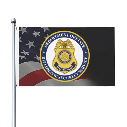 Diplomatic Security Service Double Side 3x5 Ft Outdoor Banner Decoration Patio Flags