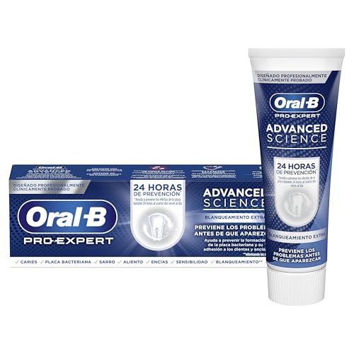 Oral-B Pro-Expert Advanced Science Blanqueamiento Extra Pasta Dentífrica, 12 x 75 ml, El embalaje puede variar