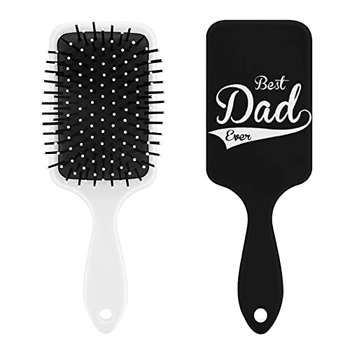 Best Dad Ever - Spazzola per capelli con cuscinetto d'aria, per donne e uomini, idea regalo