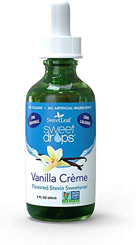 Image of SweetLeaf Sweet Drops - Flavored Stevia Liquid Sweetener, Organic Stevia Extract, Zero Calorie, Keto Friendly, Non GMO, Natural Flavor, Sugar Alternative - Vanilla Creme, 2 Fl Oz (Pack of 3)