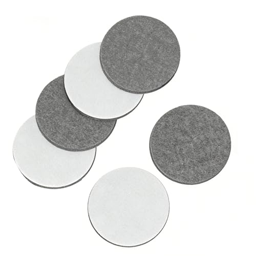 Lot de 6 Disques de Polissage en Feutre 125 mm, Glass Polish Pro, Tampons pour Ponceuse Excentrique Compatible avec Bosch, Voiture Bois Marbre Métal, pour...