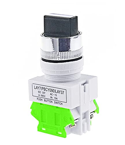 Interrupteur rotatif LAY37 évite les déclenchements intempestifs 2 positions 2NO 22mm