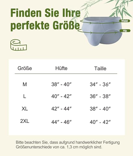 SUNCHIRI Inkontinenz Pants Männer 3er Pack, Waschbar Bambus Inkontinenz Slips mit Saugfähigem Pad 50 ml, Wiederverwendbar Unterhosen Auslaufsichere Unterwäsche Herren (3, Multicolor01, L)
