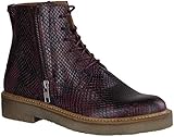 kickers schuhe  Kickers Oxfoto Klassische Damen Stiefeletten, Rot - Bordeauxrot Python - Größe: 41 EU