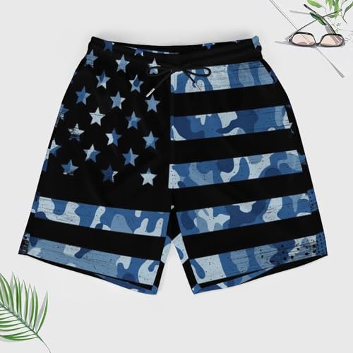 Men Big & Tall Swim Trunks Half Pants Essentials Sportwear with Pockets3