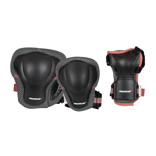 Powerslide Pro Women 903255 XL Protective Set for Inline Skates and Roller Skates Grey / Green, Grey/Teal - Image 3
