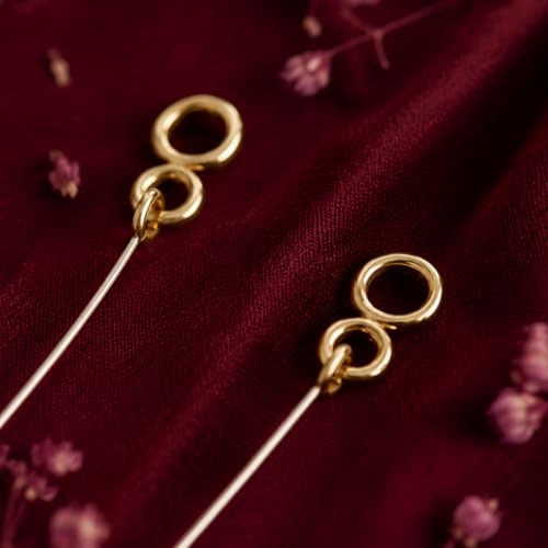 ACCESSHER Gold Plated Invisible Transparent Stretchable and Adjustable Lightweighted Elastic Heavy Earrings Support Ear Chains for Women (Pack of 4) by Accessher - Image 3
