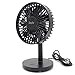 Price comparison product image ibohr Mini Desk Fan Personal USB Desktop Fan with 7 blades, Powerful Airflow, Quite Brushless motor, 3 Speeds, Adjustable Head for Home, Office (Black)