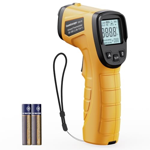 Infrared Thermometer Laser Temperature Gun -50 to 590/-58 to 1094 Digital Heat Gun for Kitchen Cooking Pizza Oven BBQ Meat Griddle Pool HVAC Fridge Engine
