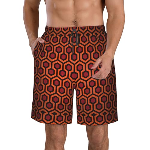 Pantalones cortos de playa para hombre casuales con bolsillos y cintura elástica cómoda