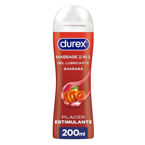 Durex Play Massage 2 en 1 Gel de Masaje & Lubricante Intimo con Guaraná 200 ml