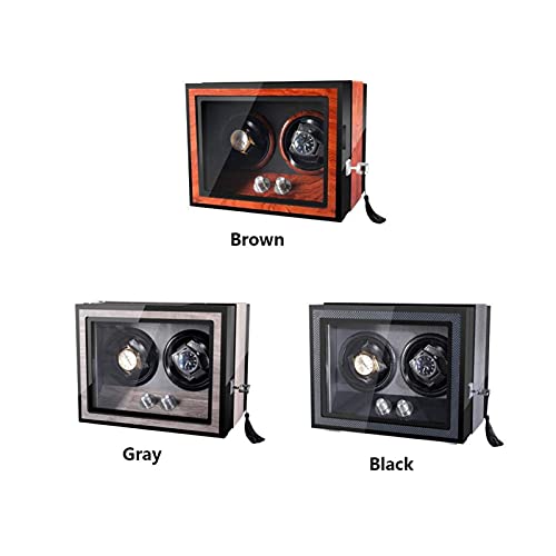 Boîte montre automatique rotative double pour décoration de bureau chic - 5