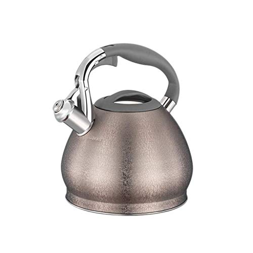 Herd Wasserkocher Herd Pfeife Teekessel 3 Liter Moderne Edelstahl Teekessel Teekanne mit Furunkel Schneller Boden Große Kapazität Gas