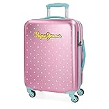 De Joumma Bags Pepe Jeans Liberty - Maleta de cabina rígida, 55 cm, Rosa