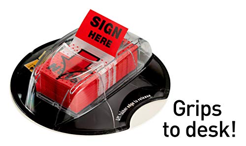 Post-It Message Flags, "Sign Here", 200/Desk Grip Dispenser, 1 Dispenser/Pack, 1 In Wide, Red (680-Hvshr) #TOP5