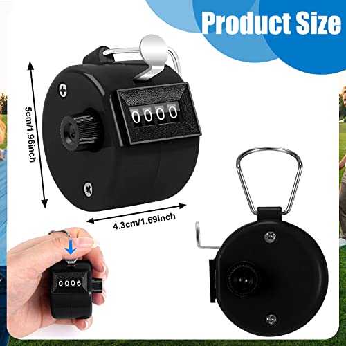 MingZhuInC-Compteur-a-Cliquer-4-Chiffres-2-Pieces-Compteur-Manuel-Compteur-Manuel-en-Metal-pour-Le-Sport-Coach-Cas-Noir