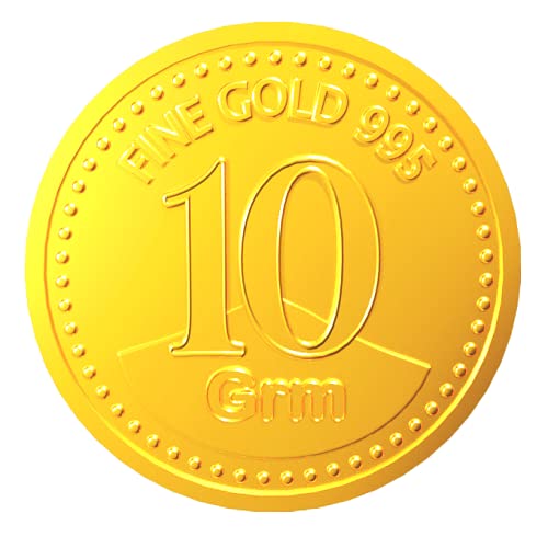 A Himanshu 24k (995) 10 gm Yellow Gold Coin