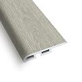 Flush Reducer - 0.27" Thick x 1.69" Wide x 92" Long Waterproof Molding - for Flooring Color Reflection