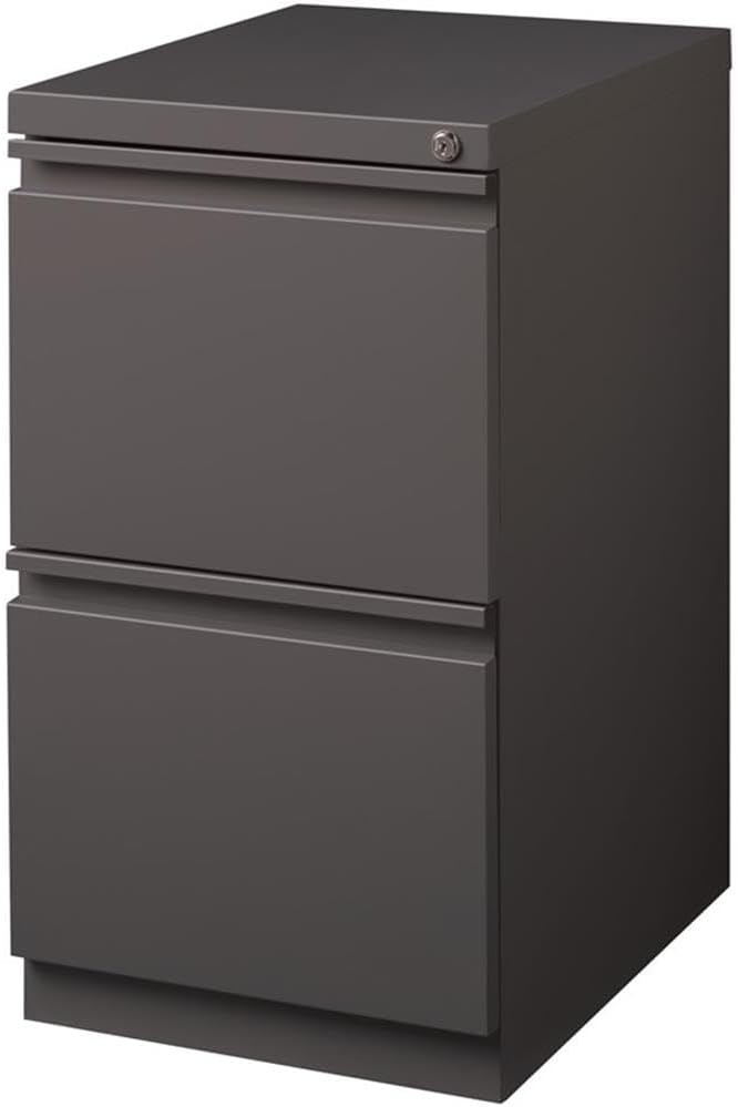 Hirsh Industries 20" Deep 2 Drawer Mobile File Cabinet File in Medium Tone