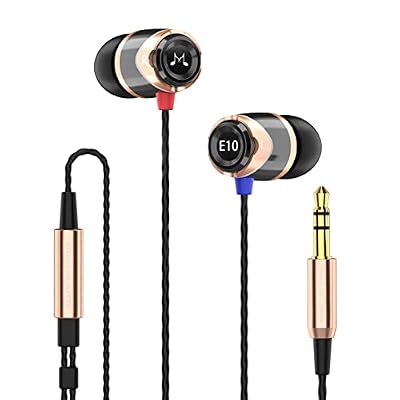SoundMAGIC E10 Wired Earbuds, No Mic, Premium Hi-Fi, 3.5mm Jack, Gold