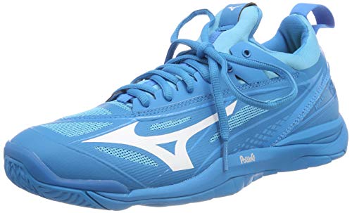 Mizuno Wave Mirage 2.1, Zapatillas de Balonmano para Hombre, Azul (Bluejewel/White/Hawaiianocean 98), 42.5 EU