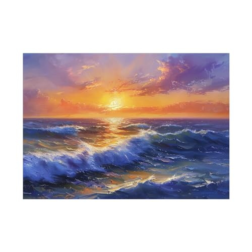 Poster coucher de soleil pour cuisine et restaurant ambiance chaleureuse