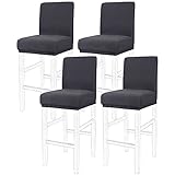 Facile à installer et à nettoyer : avec le matériau hautement élastique, nos housses de chaise de salle à manger sont pratiques à installer, et dans le bas des housses de chaise, il y a une large reliure élastique qui enveloppe fermement la chaise. Étapes simples pour créer un fond de teint propre. De plus, facile à démonter et lavable en machine, ce qui le rend pratique à entretenir